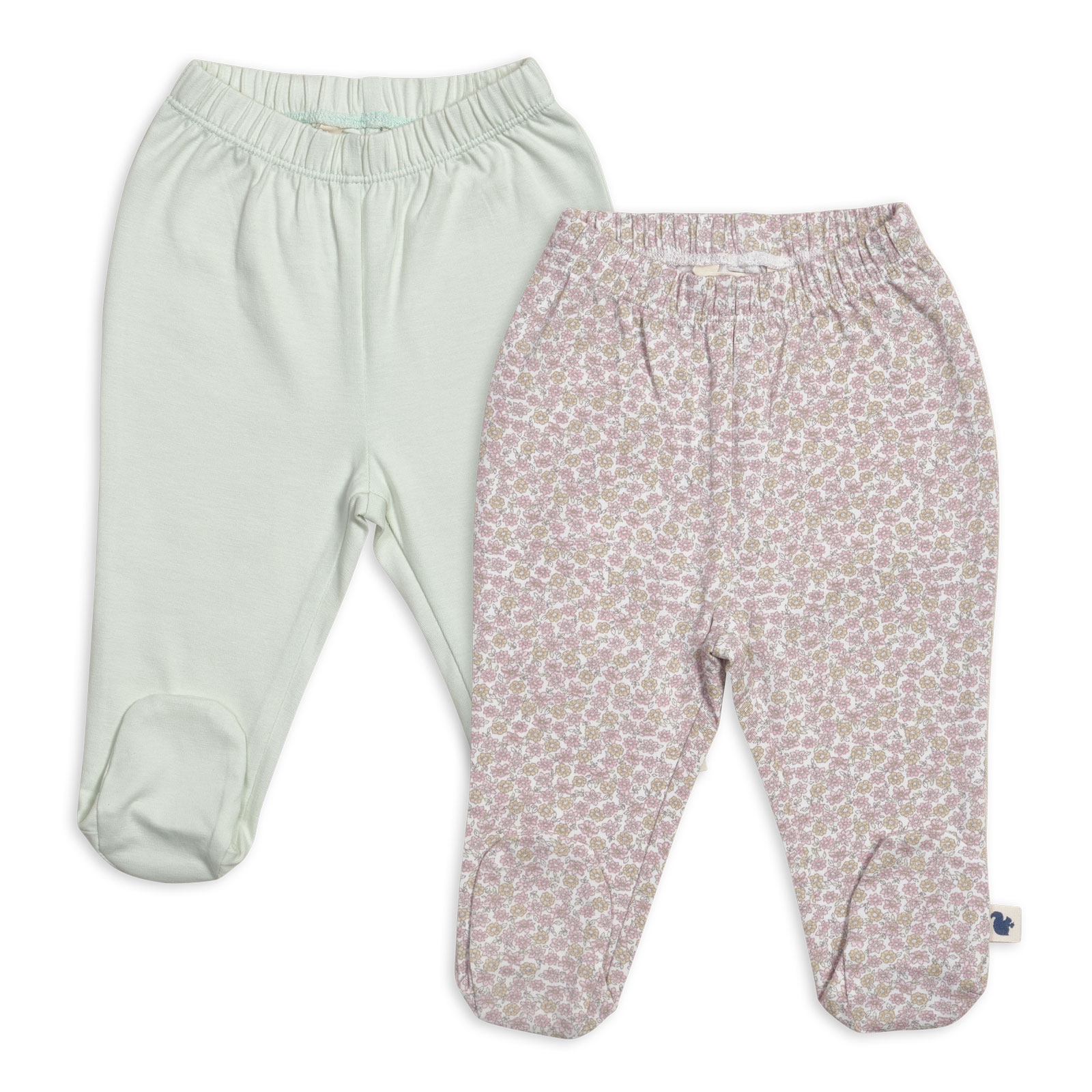 2 Pcs Footed Pant Set