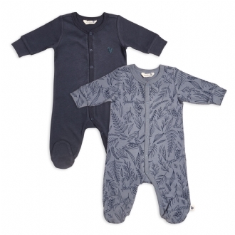 2 pcs Footed Sleepsuit Set 2