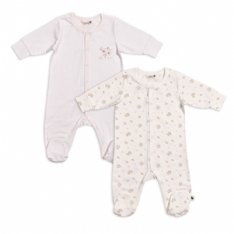 2 pcs Footed Sleepsuit Set 5