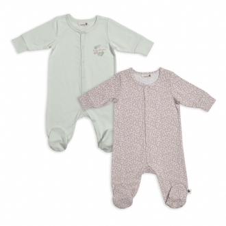 2 pcs Footed Sleepsuit Set 6