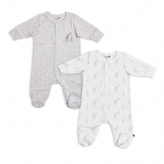 2 pcs Footed Sleepsuit Set 8