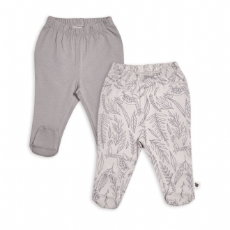 2 Pcs Footed Pant Set 1