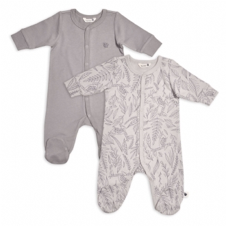 2 pcs Footed Sleepsuit Set 1